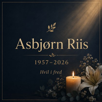 Hvil i fred, Asbj&oslash;rn Riis &ndash; 1957&ndash;2026